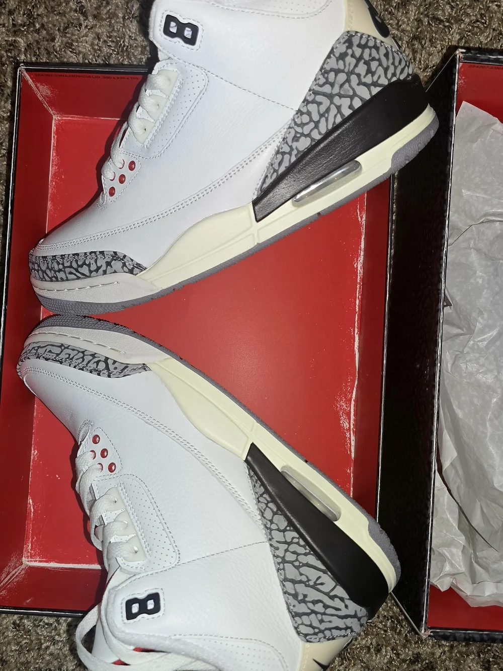 Men's Jordan 3 White Cement Reimagined